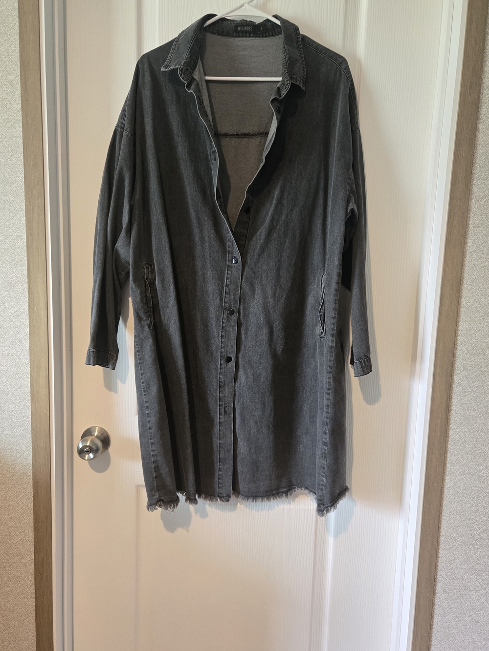 Mikarose Faded Black Denim Shirt